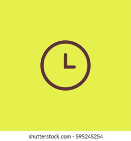 Clock icon. Time sign vector