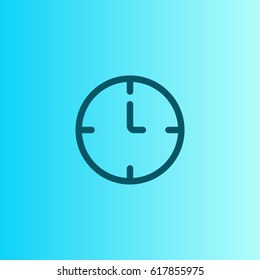 Clock icon. Time sign vector