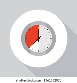 clock icon, time sign, wall clock icon. Simple illustration of wall clock vector icon for web