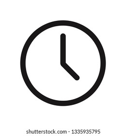 Clock icon. Time symbol