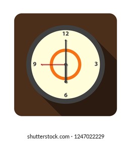 clock icon. time symbol. flat design style. vector illustration.