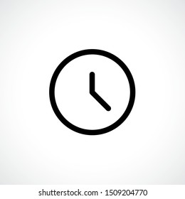 Clock icon. Clock Time symbol flat style. design web site icon, logo, app, UI. Illustration - Vector. EPS10.