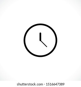 Clock icon. Clock Time symbol flat style. Vector. EPS10.