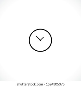 Clock icon. Clock Time symbol flat style. design web site icon, logo, app, UI. Illustration - Vector. EPS10.