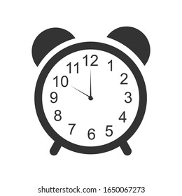 Icono de Reloj. Estilo plano del símbolo Clock Time. diseño icono del sitio web, logotipo, aplicación, UI. Ilustración - Vector. EPS10.