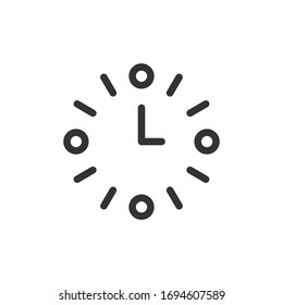 Clock icon. Time symbol modern, simple, vector, icon for website design, mobile app, ui. Vector Illustration