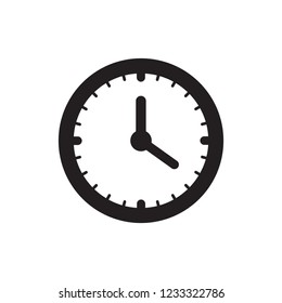 Clock icon, time icon vector