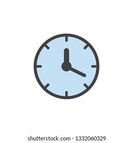 Clock icon, time icon vector