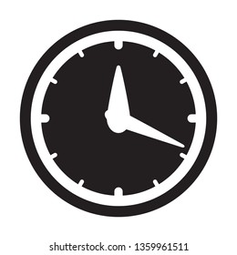 Clock icon, time icon vector