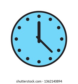 Clock icon, time icon vector