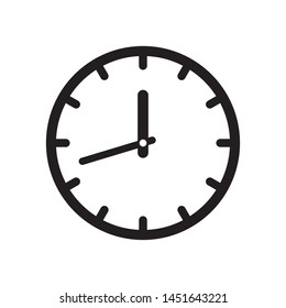 Clock icon, time icon vector