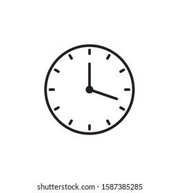 Clock icon, time icon vector