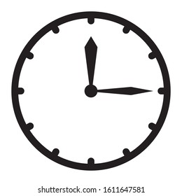 Clock icon, time icon vector