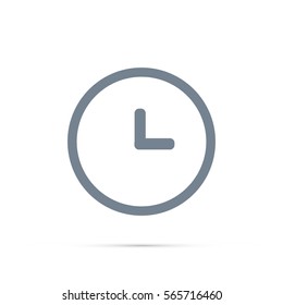 Clock icon. Time icon vector.