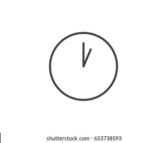 Clock icon. Time icon vector.