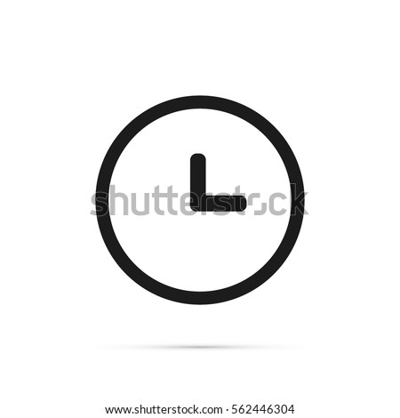 Clock icon. Time icon vector.