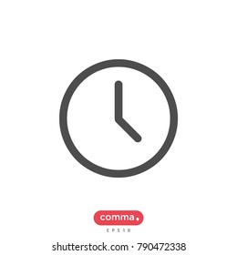 clock icon, time vector, history symbol