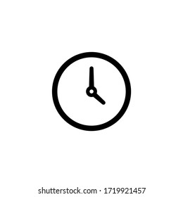 Icono de Reloj. Ilustración vectorial de icono de tiempo