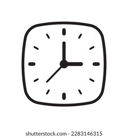 Clock icon, time icon. Vector illustration.