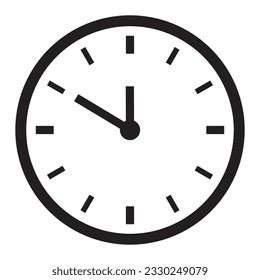 Clock icon, time icon vector illustration.