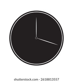 Clock icon. Time vector illustration. Wall Clock icon on a white background.