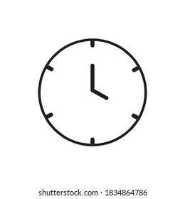 Uhrsymbol. Zeitsymbol, Vektorgrafik. Symbolbild der Uhr. Zeitschild. Alarm, Vektorgrafik.