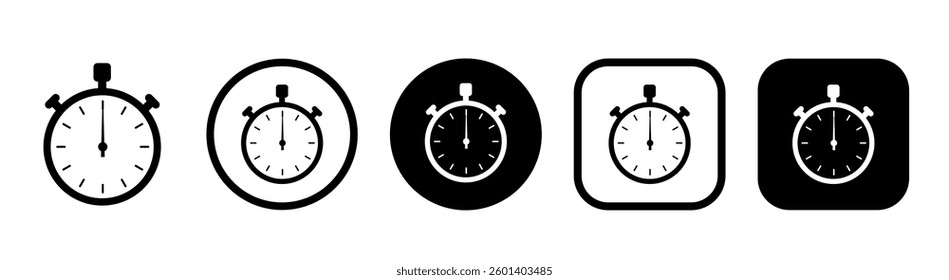 Clock icon. Time icon vector. Watch symbol. Vector illustration.