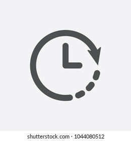 Clock Icon. Timer Icon. Countdown, Deadline, Schedule, Planning Symbol. Icon, Clock, Timer, Time, Hour, Change, Deadline, 24, Back, Business, Circle