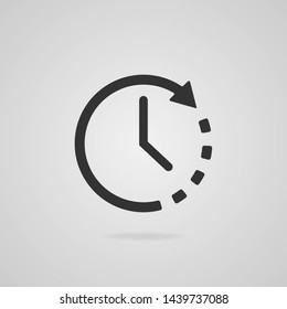 Clock icon. Timer icon. Countdown, deadline, schedule, planning symbol. Vector icon. - Shutterstock ID 1439737088