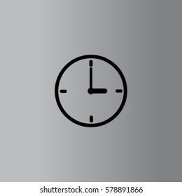 Clock icon, timer vector illustration