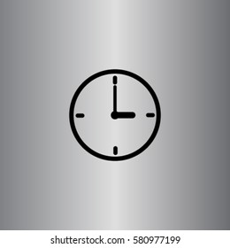 Clock icon, timer vector illustration