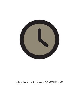 Clock Icon In Trendy  Design Vector Eps 10