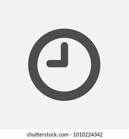 Clock icon in trendy flat style isolated on background. Clock icon page symbol for your web site design Clock icon logo, app, UI. Clock icon Vector illustration, EPS10.