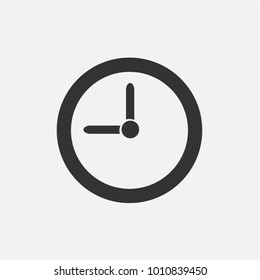 Clock icon in trendy flat style isolated on background. Clock icon page symbol for your web site design Clock icon logo, app, UI. Clock icon Vector illustration, EPS10.