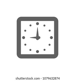 Clock icon in trendy flat style isolated on white background. Symbol for your web site design, logo, app, UI. Vector illustration, EPS