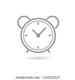 Clock icon in trendy flat style isolated on background. Clock icon page symbol for your web site design Clock icon logo