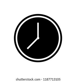 Clock icon in trendy flat style isolated on background. Clock icon page symbol for your web site design Clock icon logo, app, UI. Clock icon Vector illustration, EPS10.