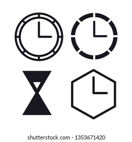 Clock icon in trendy flat style isolated on background. Clock icon page symbol for your web site design Clock icon logo, app, UI