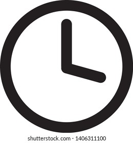 Clock icon in trendy flat style isolated on background. Clock icon page symbol for your web site design Clock icon logo, app, UI. Clock icon Vector illustration, EPS10.