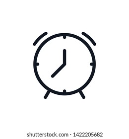 Clock icon in trendy flat style isolated on background. Clock icon page symbol for your web site design Clock icon logo, app, UI. Clock icon Vector illustration, EPS10. - Vector
