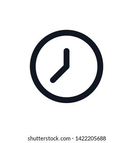 Clock icon in trendy flat style isolated on background. Clock icon page symbol for your web site design Clock icon logo, app, UI. Clock icon Vector illustration, EPS10. - Vector
