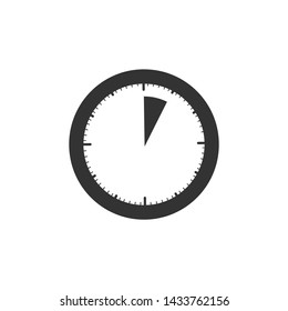 Clock icon in trendy flat style isolated on background. Clock icon page symbol for your web site design Clock icon logo, app. Clock icon Vector illustration.