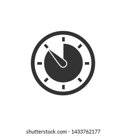 Clock icon in trendy flat style isolated on background. Clock icon page symbol for your web site design Clock icon logo, app. Clock icon Vector illustration.
