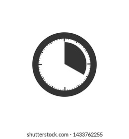 Clock icon in trendy flat style isolated on background. Clock icon page symbol for your web site design Clock icon logo, app. Clock icon Vector illustration.