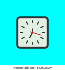 clock icon in trendy flat style