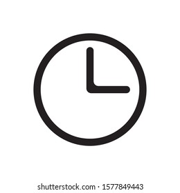 Clock icon in trendy flat style isolated on background. Clock icon page symbol for your web site design Clock icon logo, app, UI. Clock icon Vector illustration.