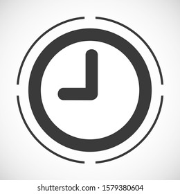 Clock Icon in trendy flat style isolated on Clock background. Time symbol for your web site design, logo, app, UI. Vector illustration, EPS 10 Clock