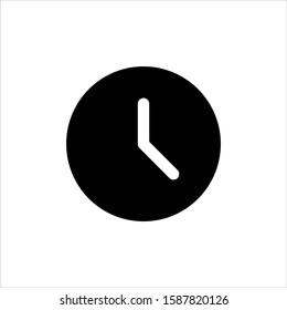 Clock icon in trendy flat style isolated on background. Clock icon page symbol for your web site design Clock icon logo, app, UI. Clock icon Vector illustration, EPS10.