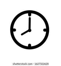 Clock icon in trendy flat style vector design seven o'clock,  isolated on background,Clock icon page symbol for your web site design Clock icon logo, app, UI. Clock icon Vector illustration