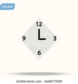 Clock Icon in trendy flat style isolated on white background. Time symbol for your web site design, logo, app, UI. Vector illustration, EPS 10.